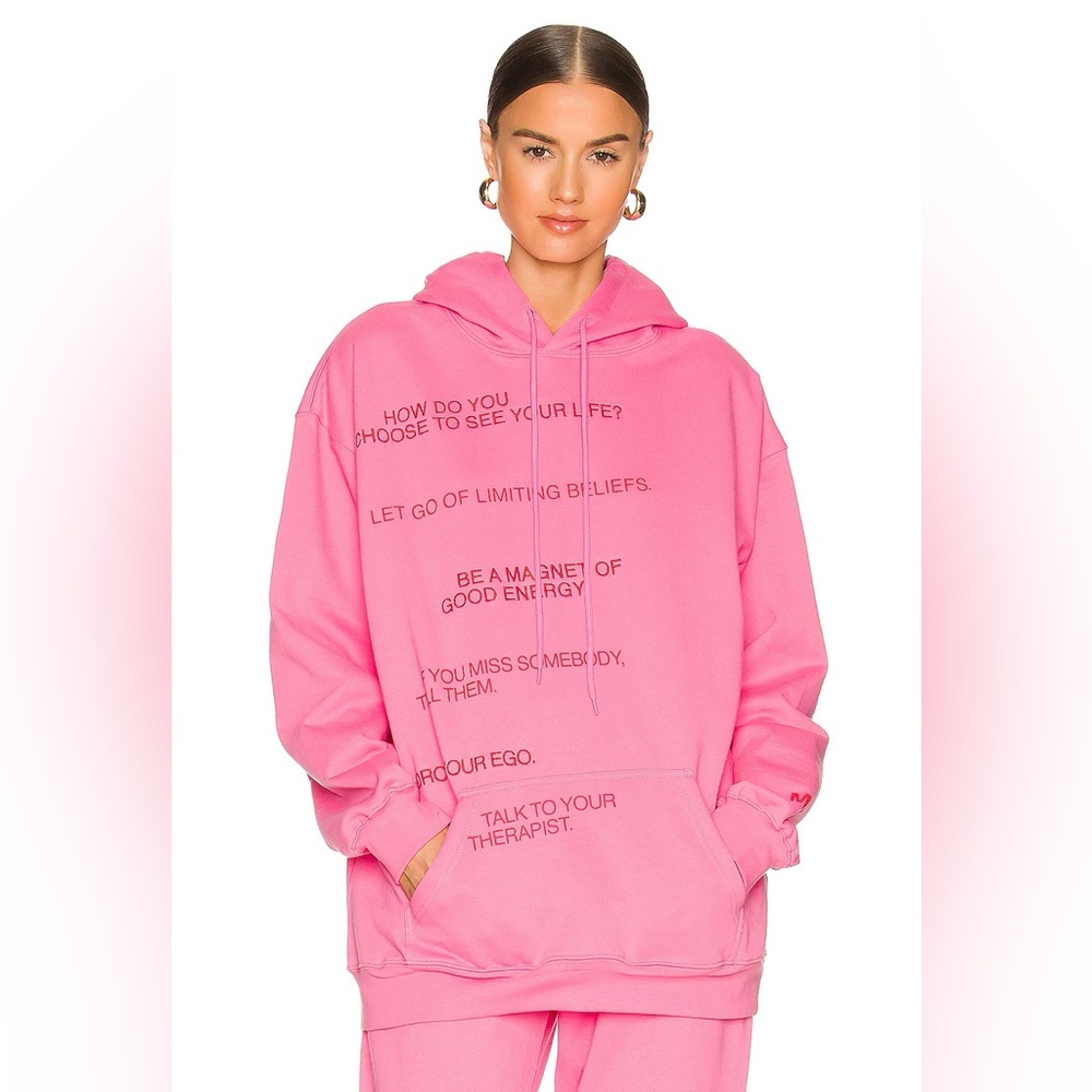 To Whom Hoodie in Pink hoodie